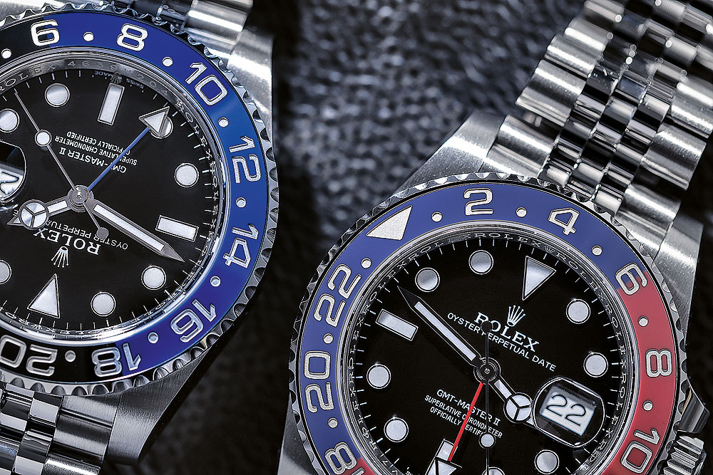 Rolex GMT-Master II "Batman" & "Pepsi" bezels