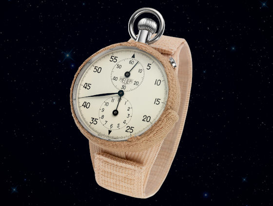 Heuer first Swiss watch in space