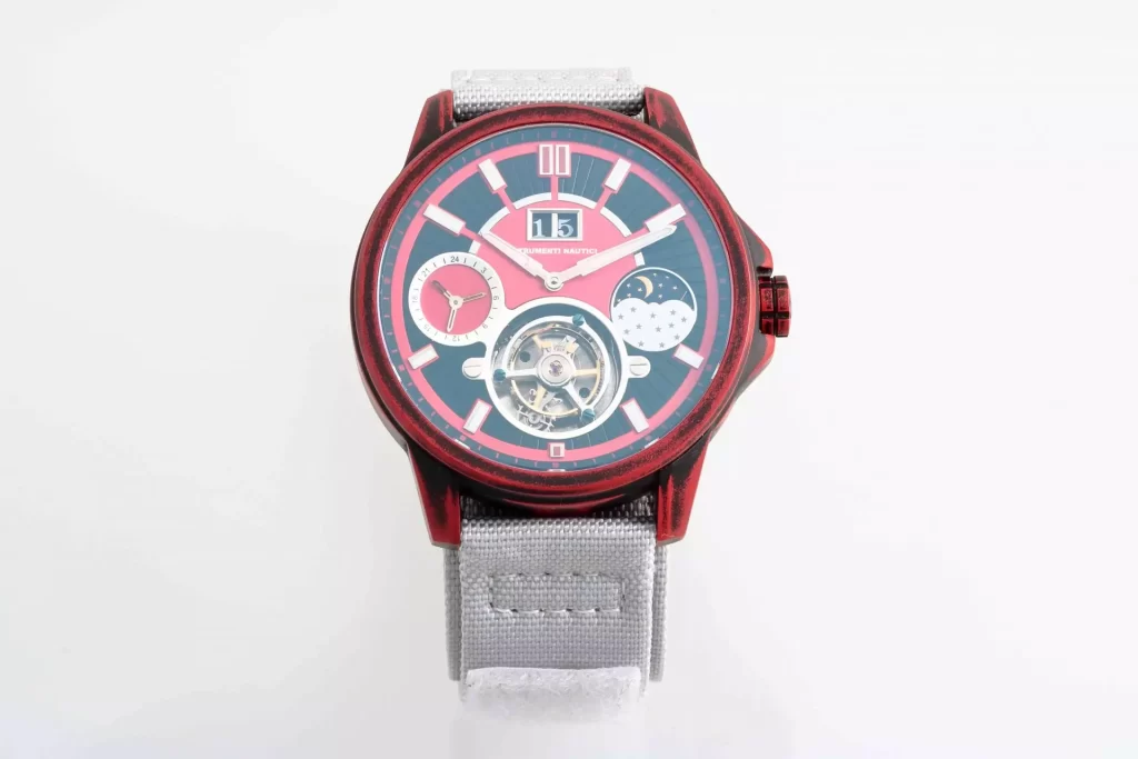 Titanium Strumenti Nautici Tourbillon Watch Red Black Cerakote Case - Wrist Watch News